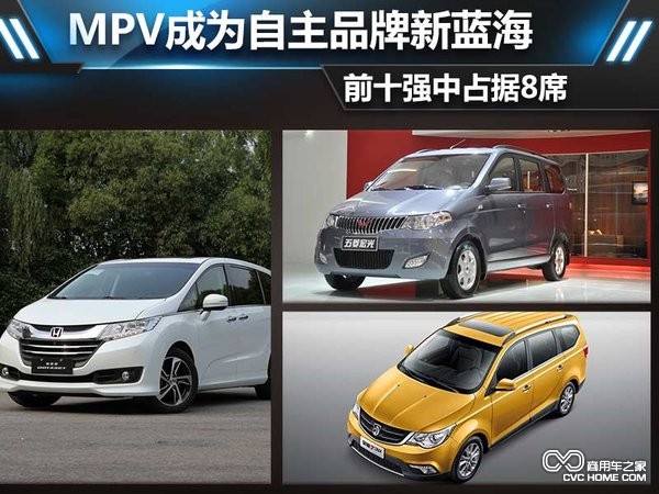 MPV成自主品牌新藍海 前十強占據(jù)8席 商用車之家